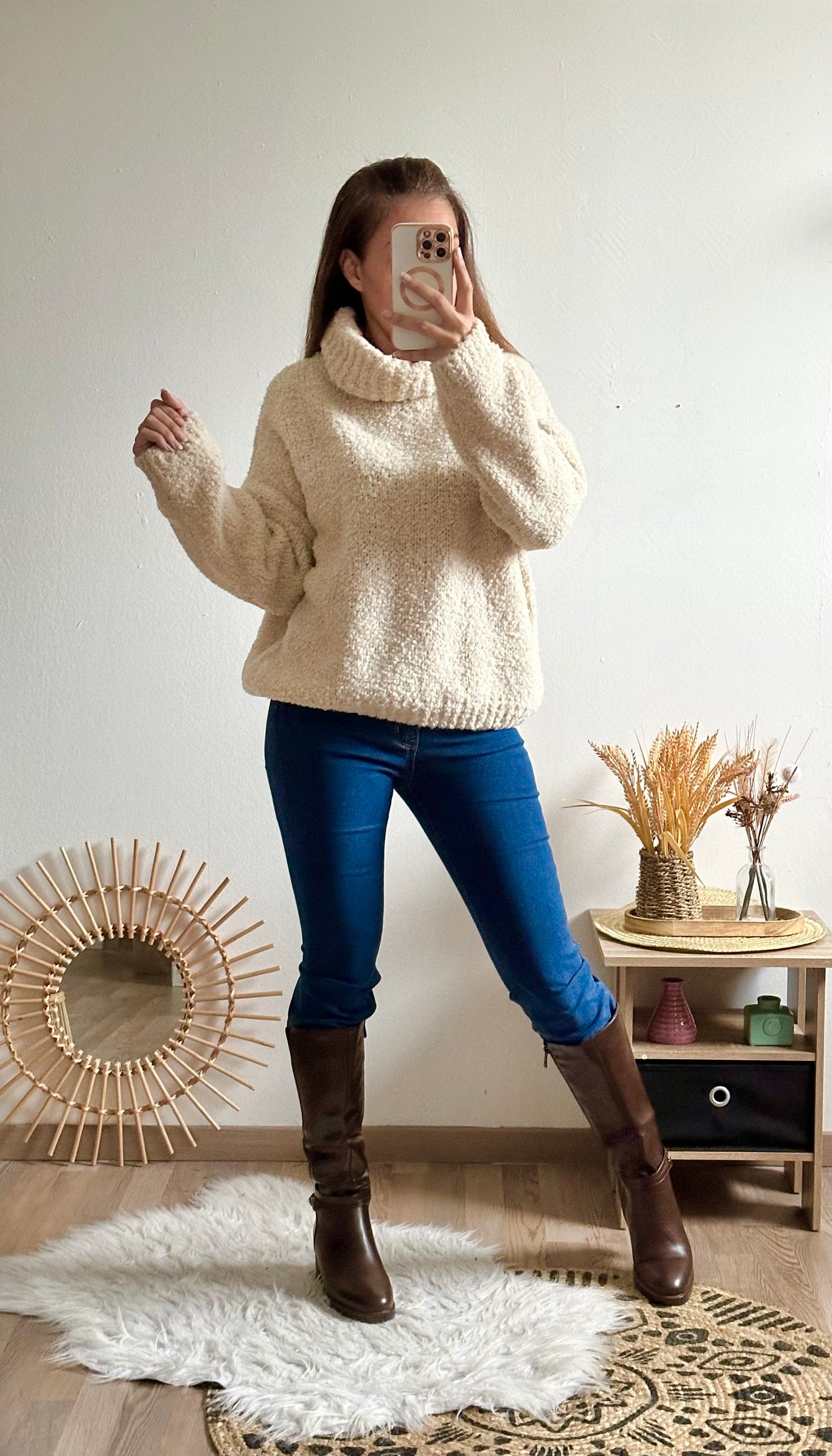 Pull Amel beige