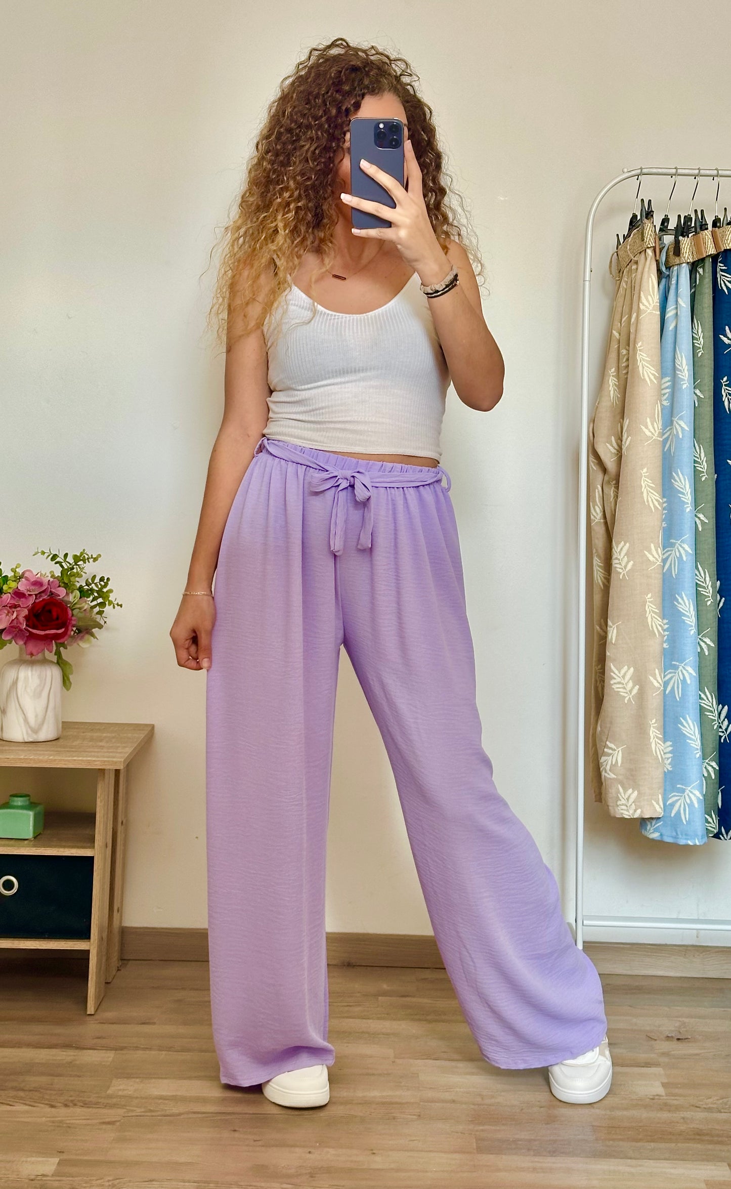 Pantalon Paula Lilas