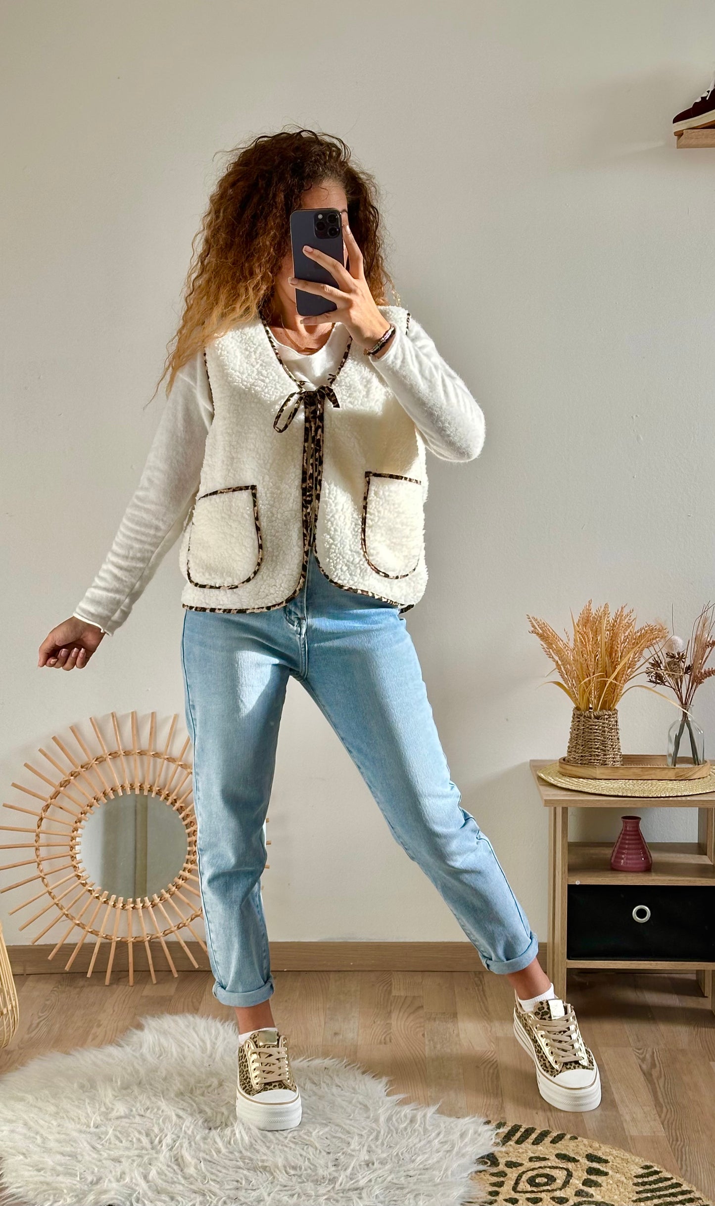 Gilet Luiza écru
