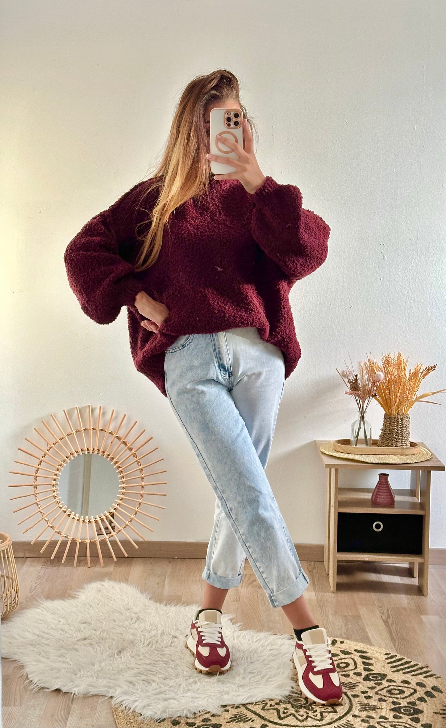 Pull Dolce Bordeaux