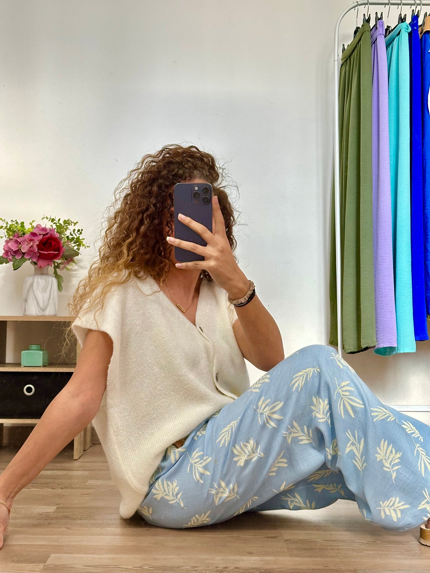 Pantalon Palma bleu ciel