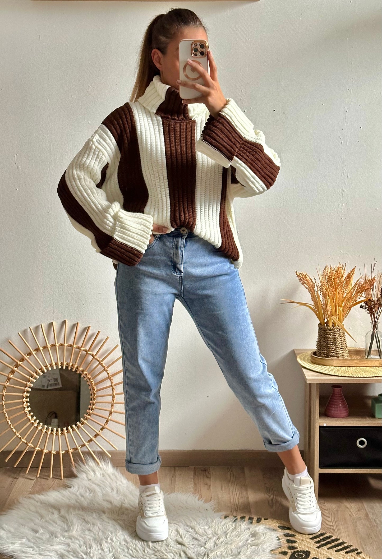 Pull Héloïse choco