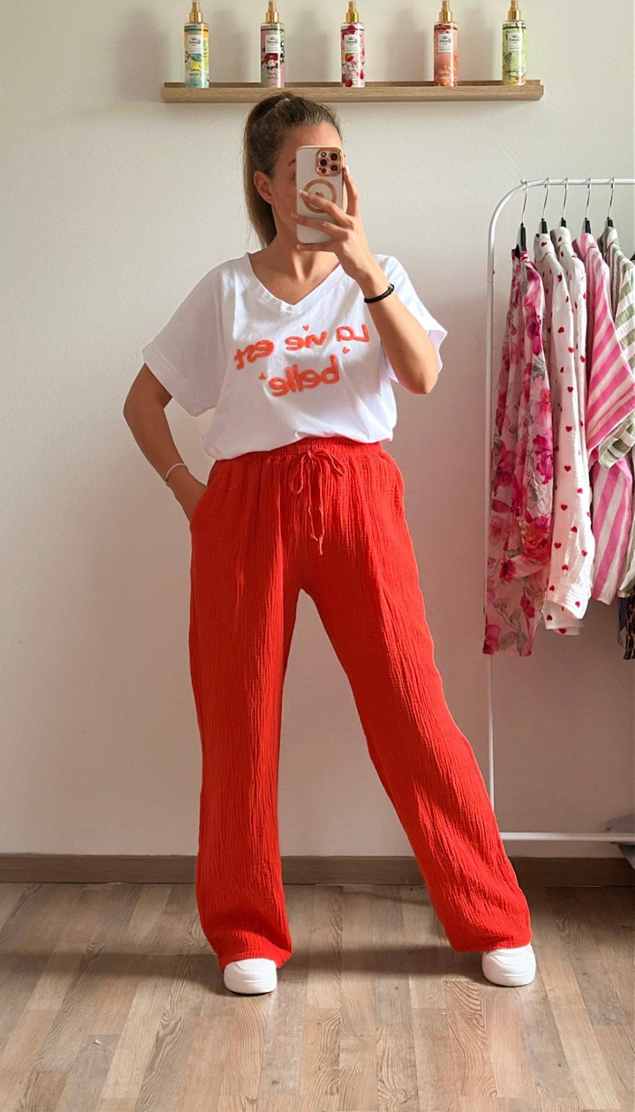 T-shirt Belle orange
