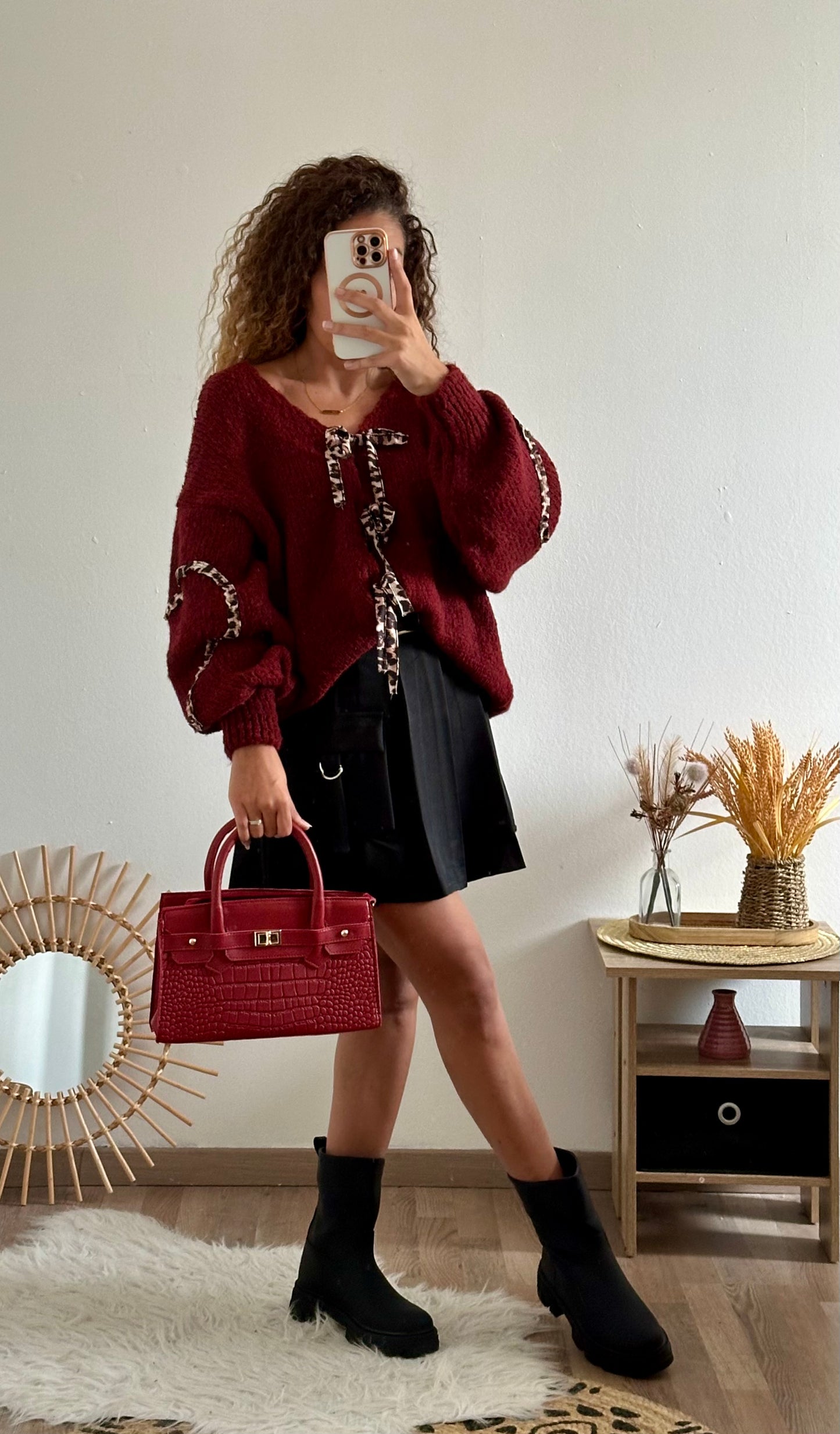 Jupe short Aliya noir