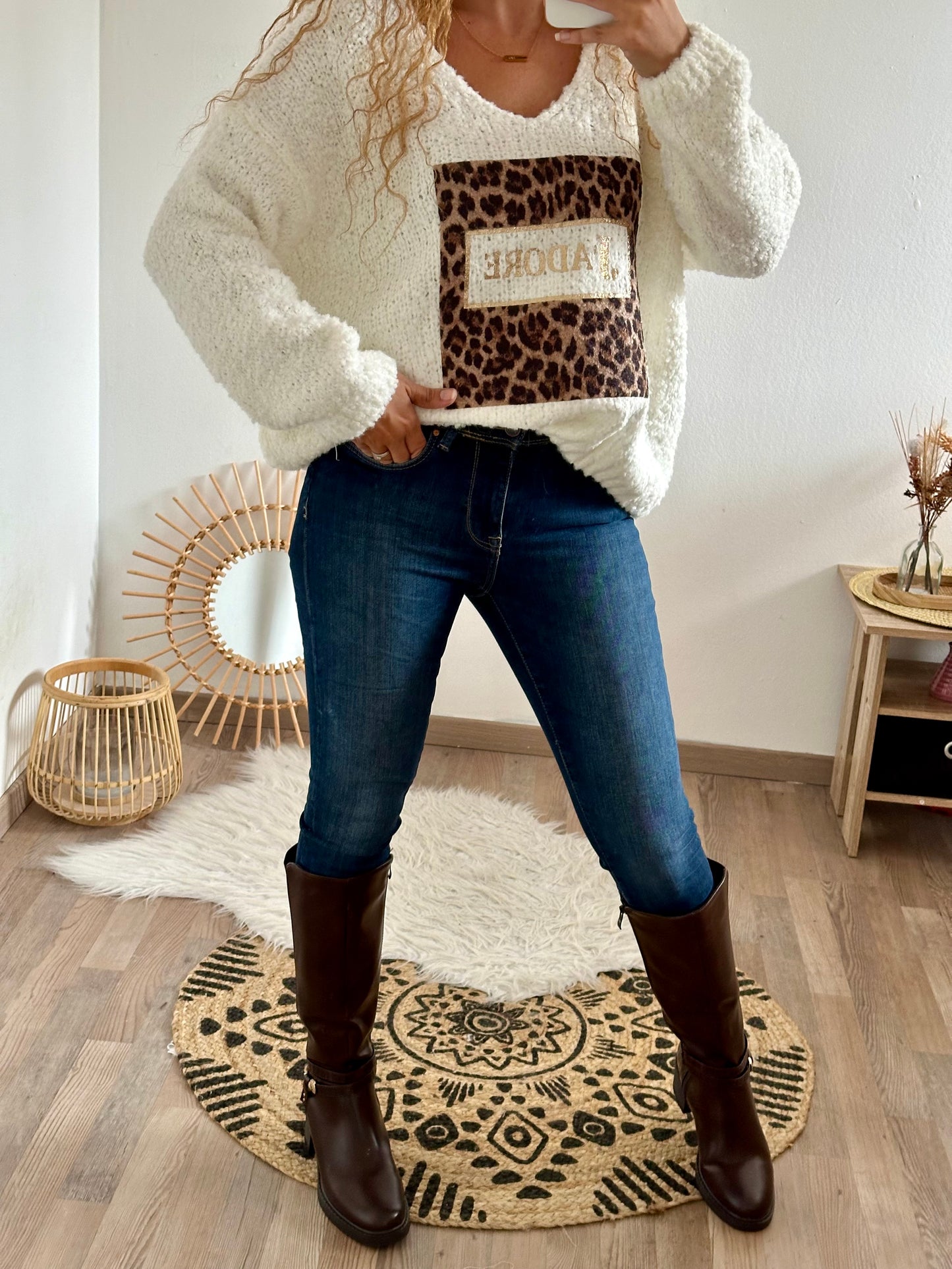 Pull J’adore Écru