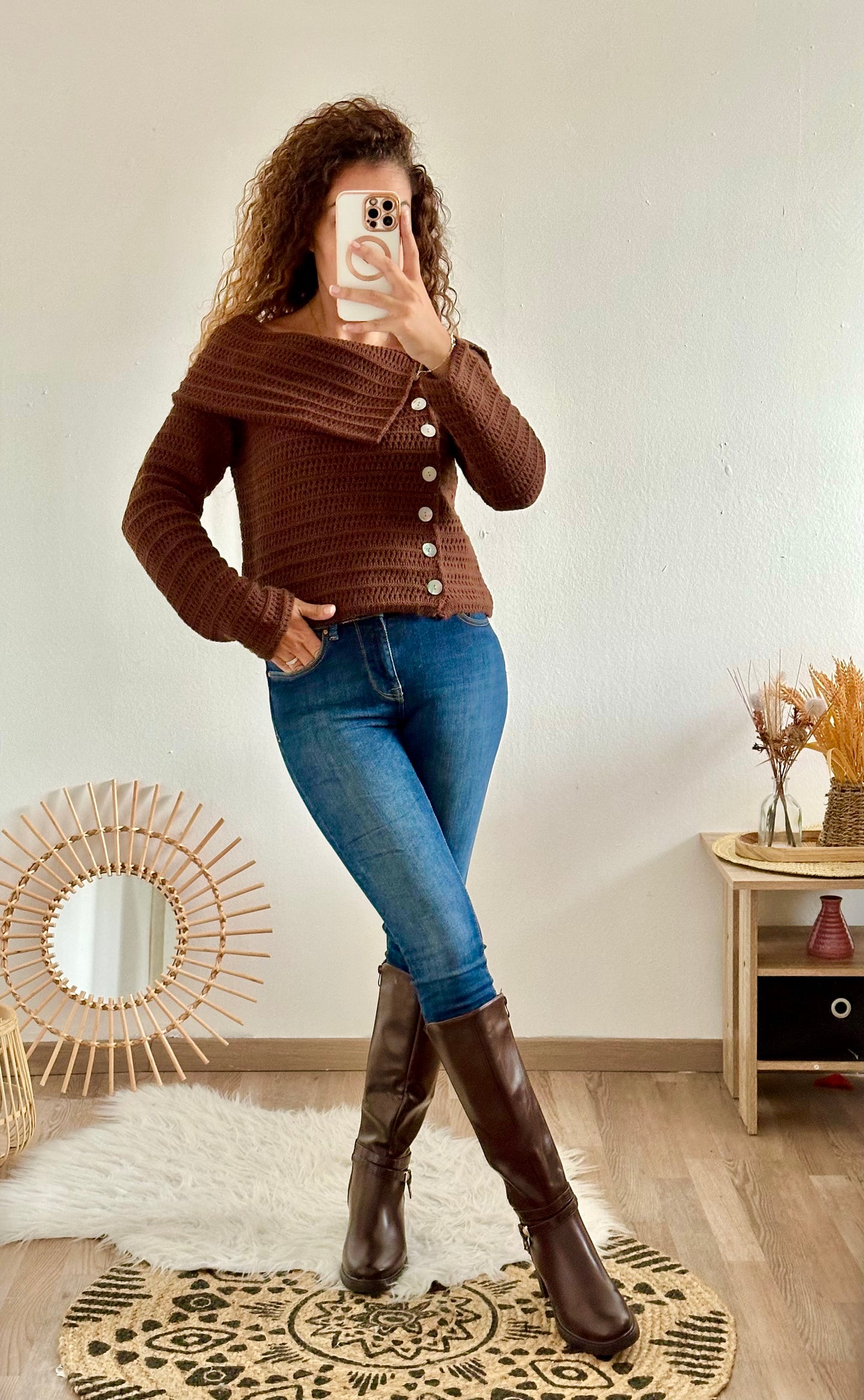 Pull Ana marron
