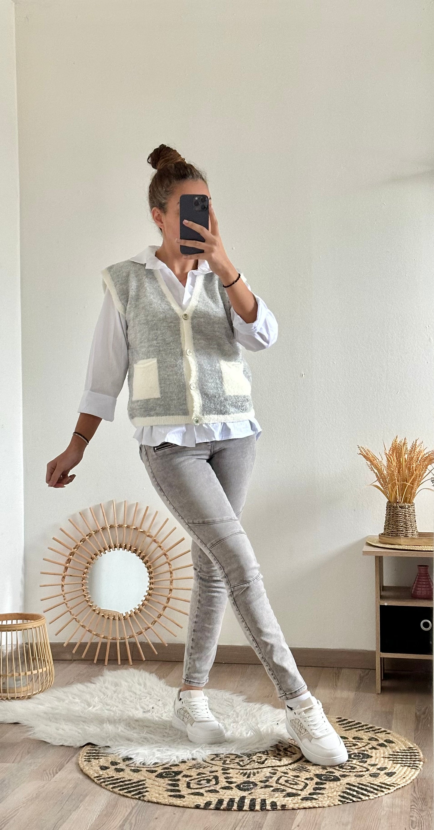 Gilet Celeste gris