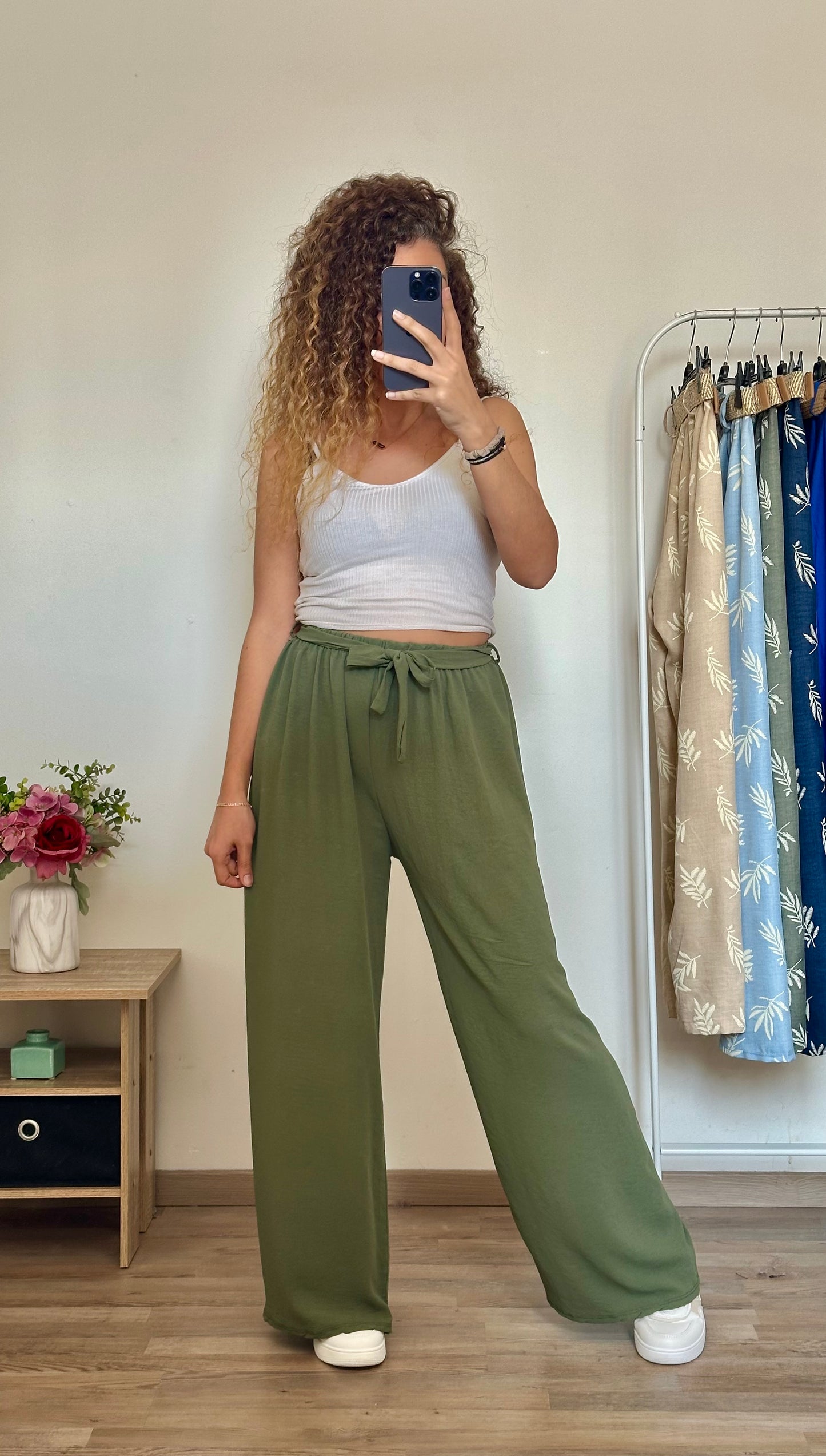 Pantalon Paula kaki