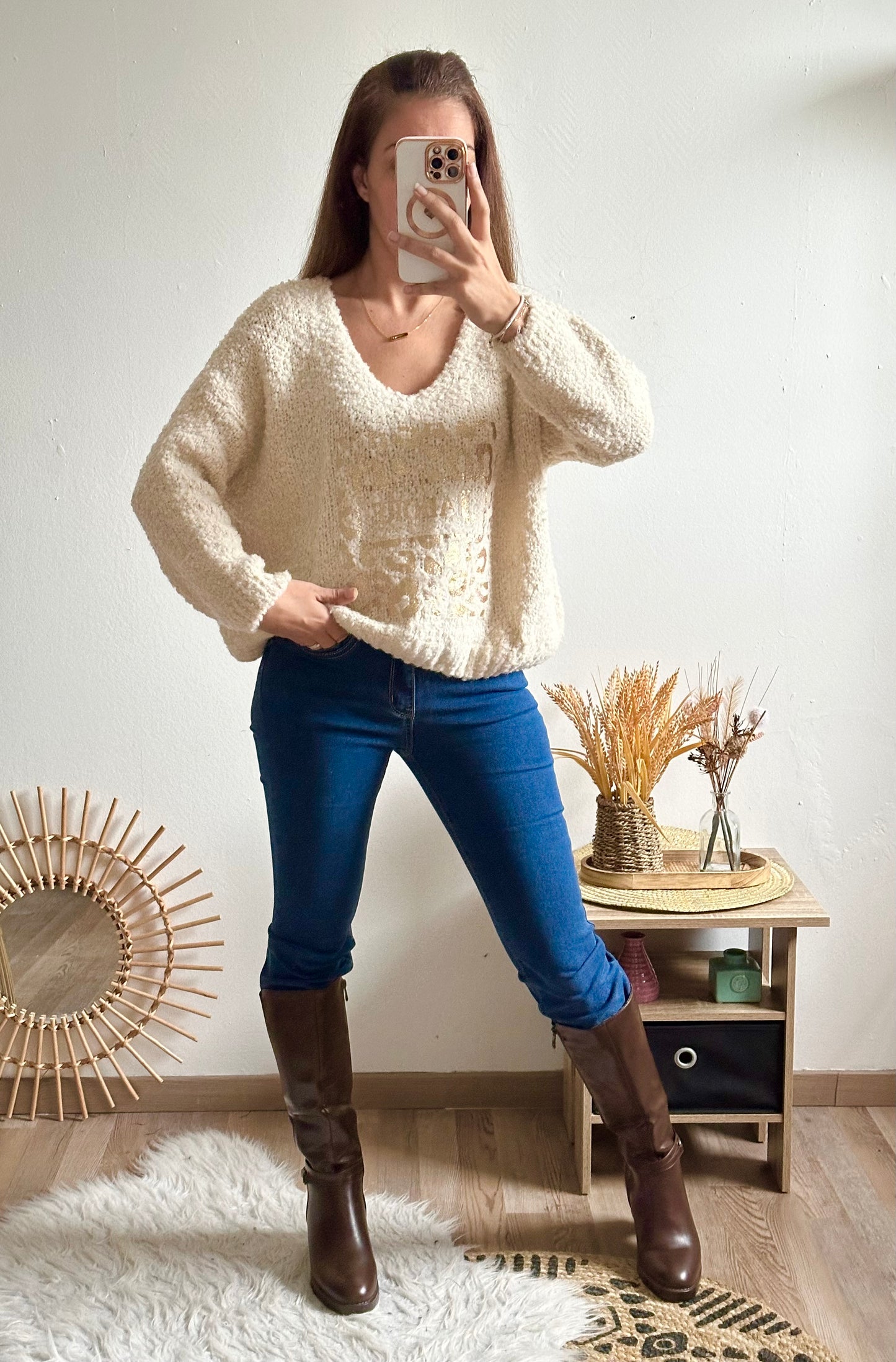 Pull Amel beige