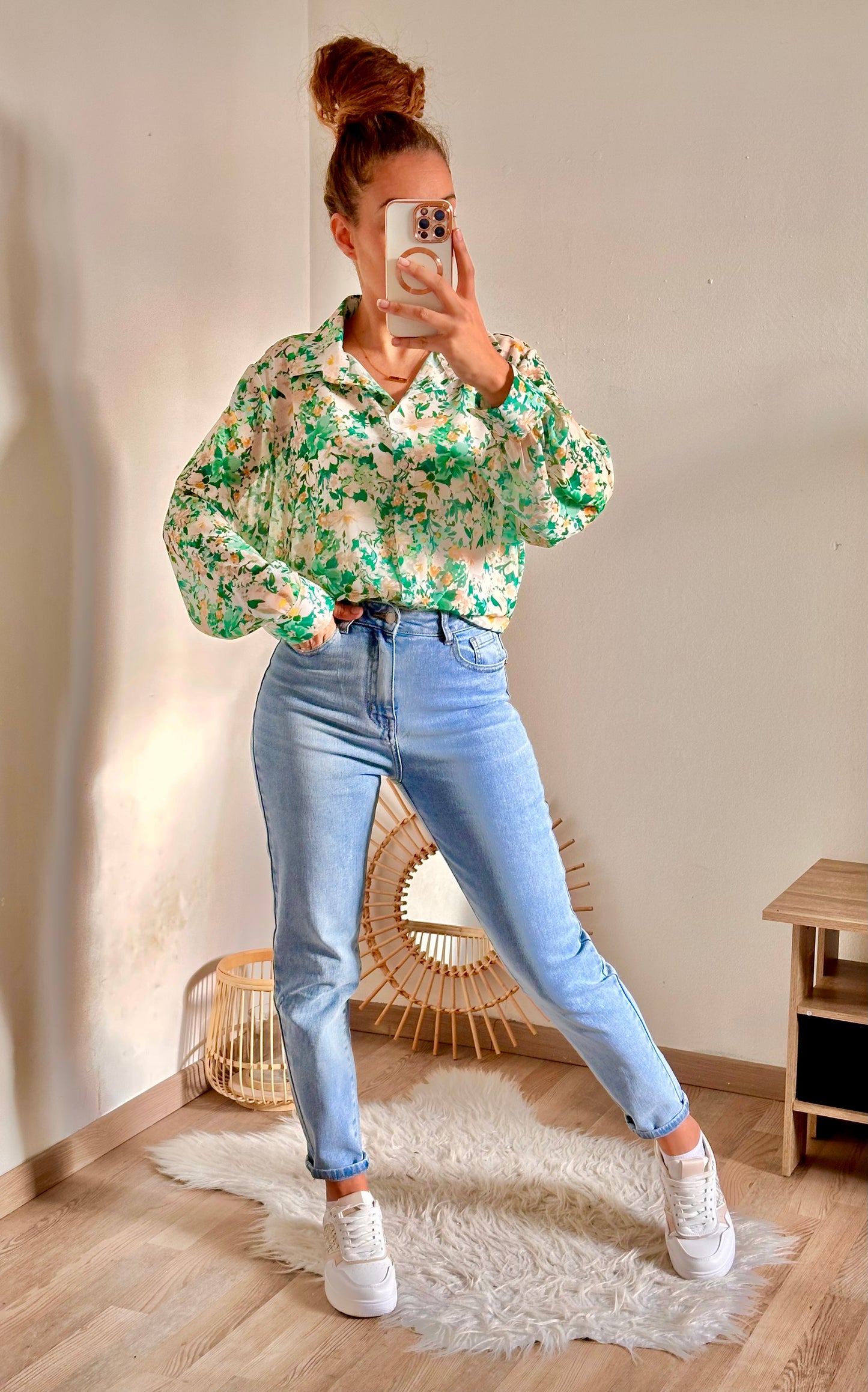 Chemise Flore Vert