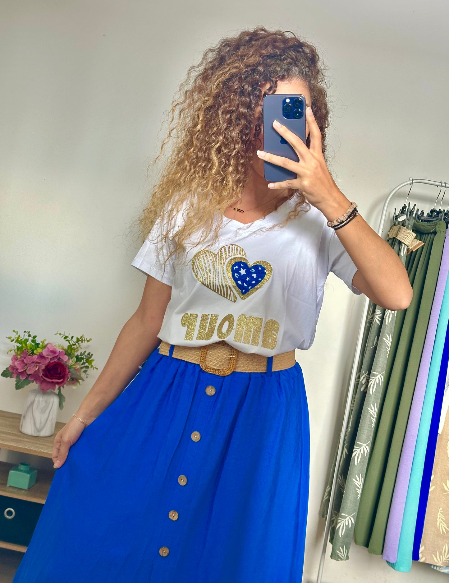 Jupe Juliette bleu