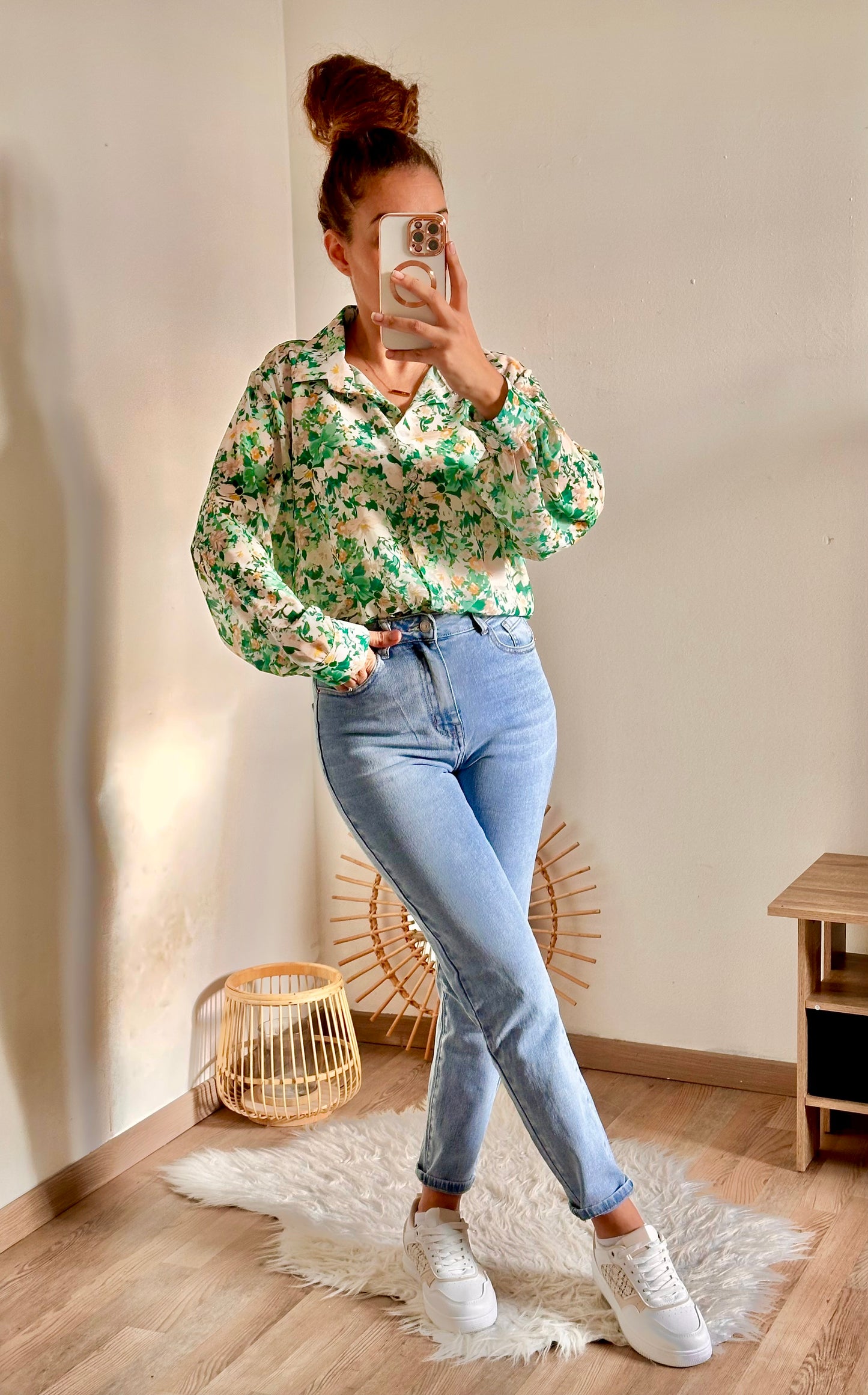 Chemise Flore Vert