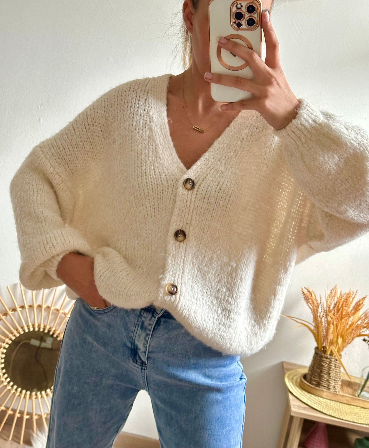 Gilet Apolline beige