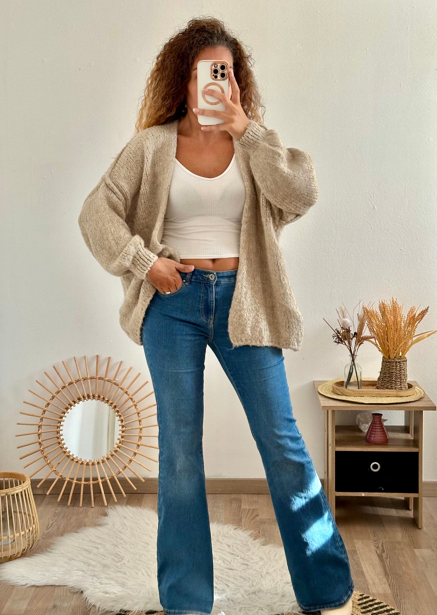 Gilet Abby Taupe