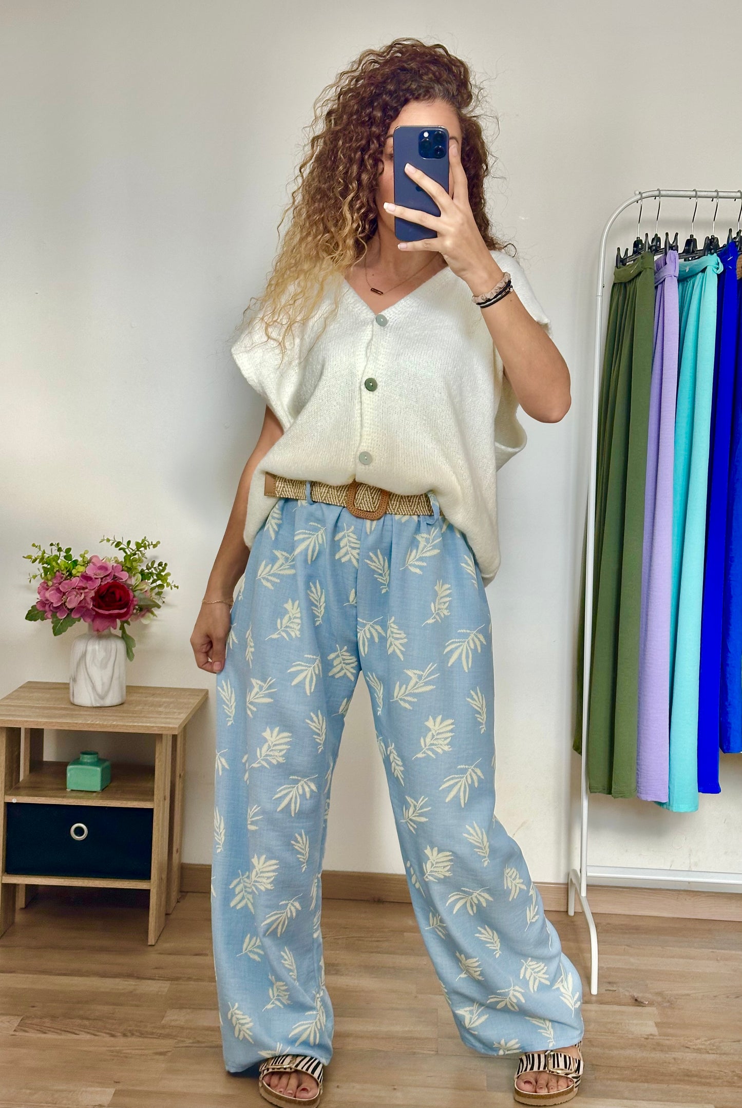 Pantalon Palma bleu ciel