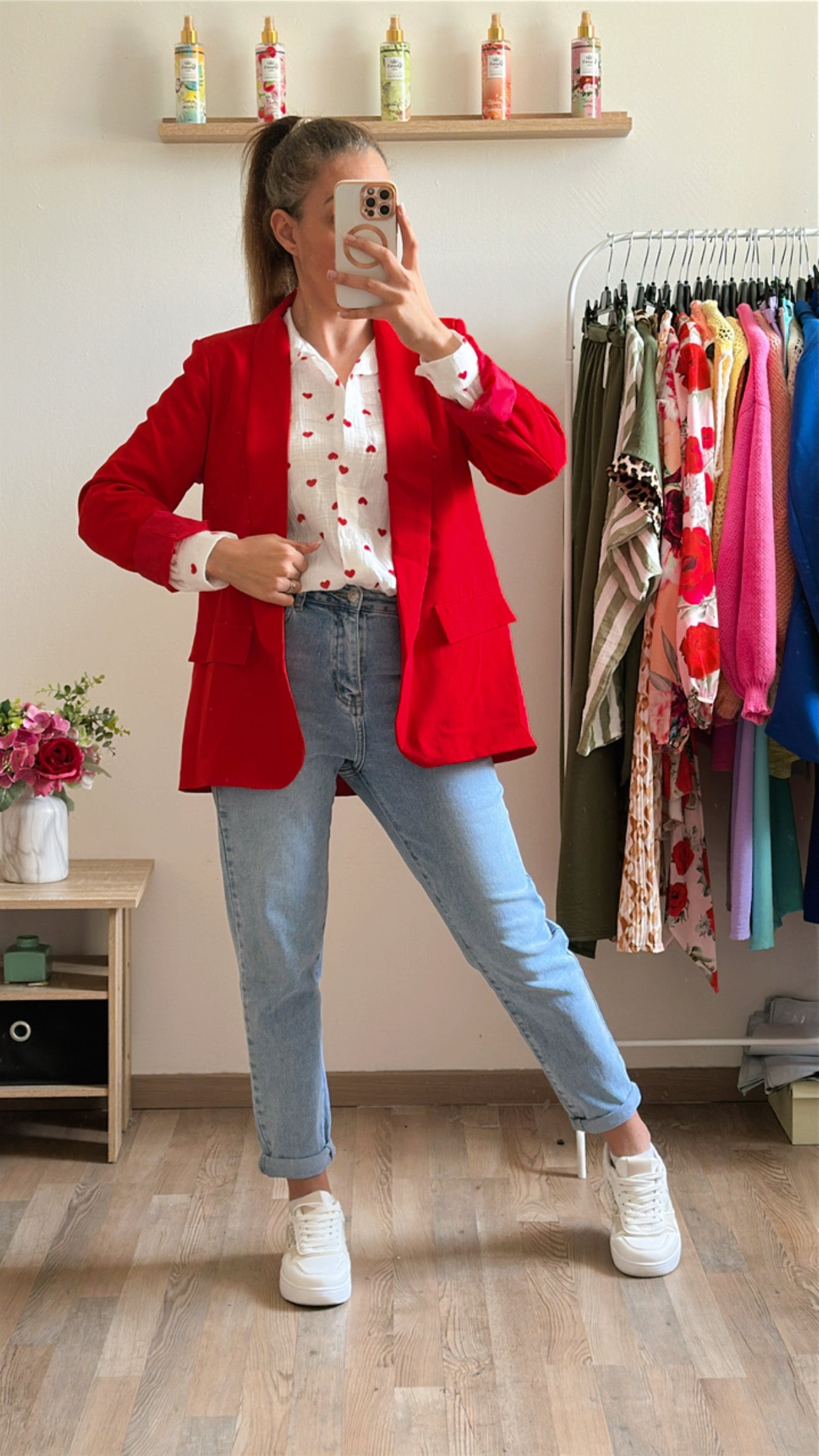 Blazer Laura rouge