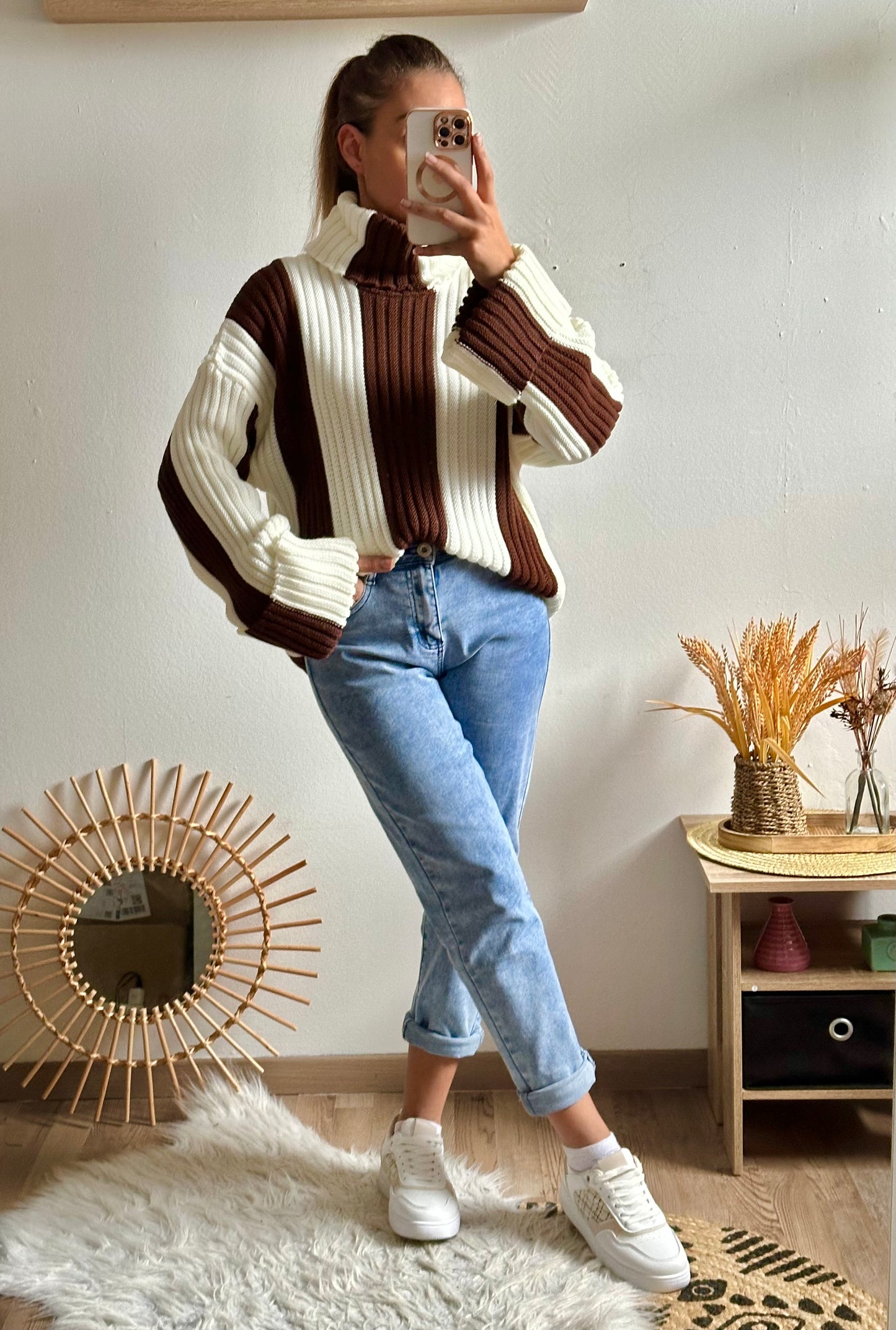 Pull Héloïse choco
