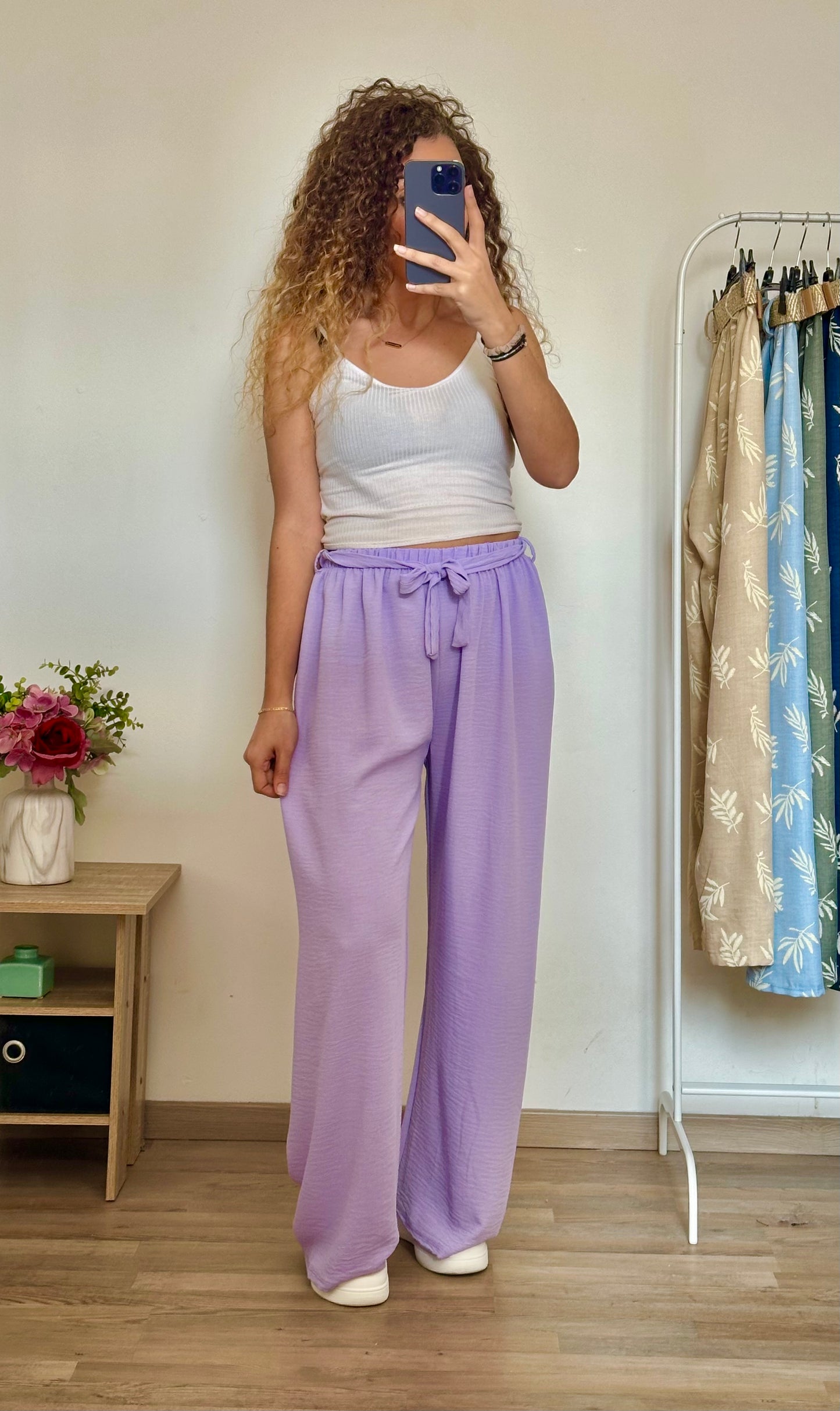 Pantalon Paula Lilas