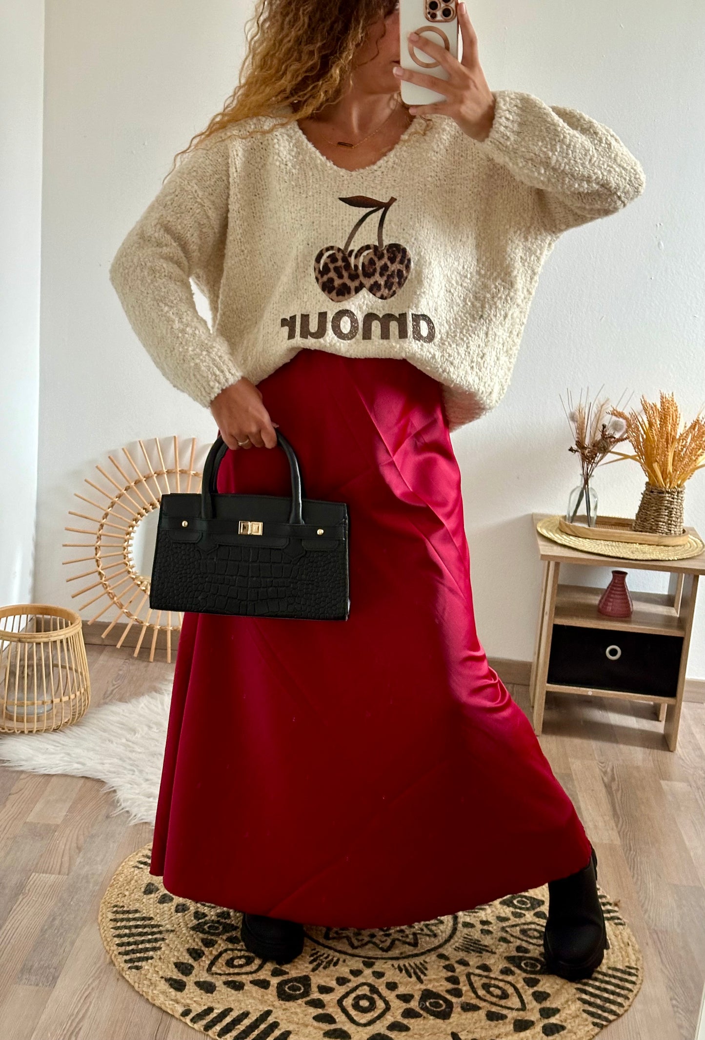 Pull Cherry beige