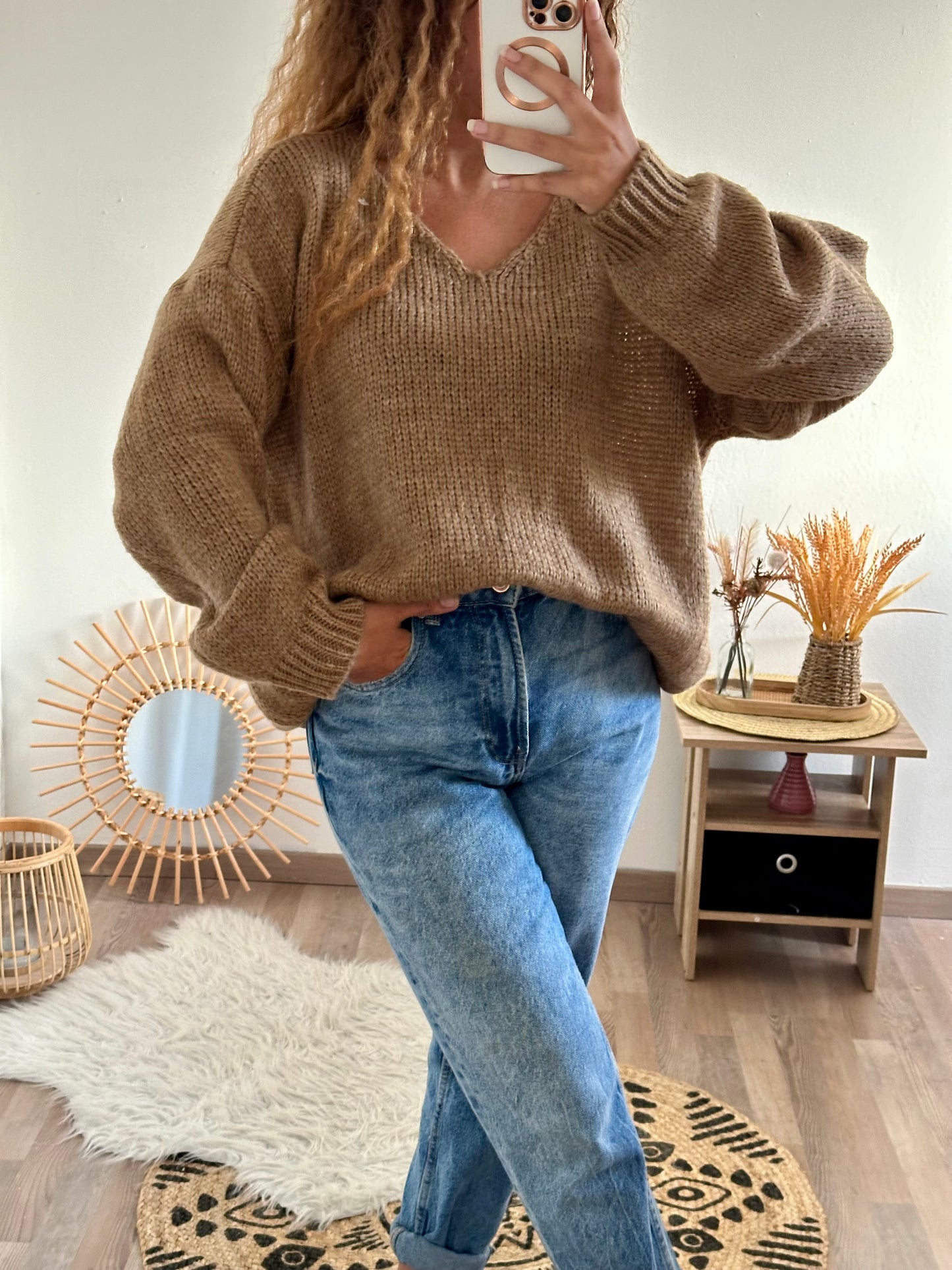 Pull Clara noisette