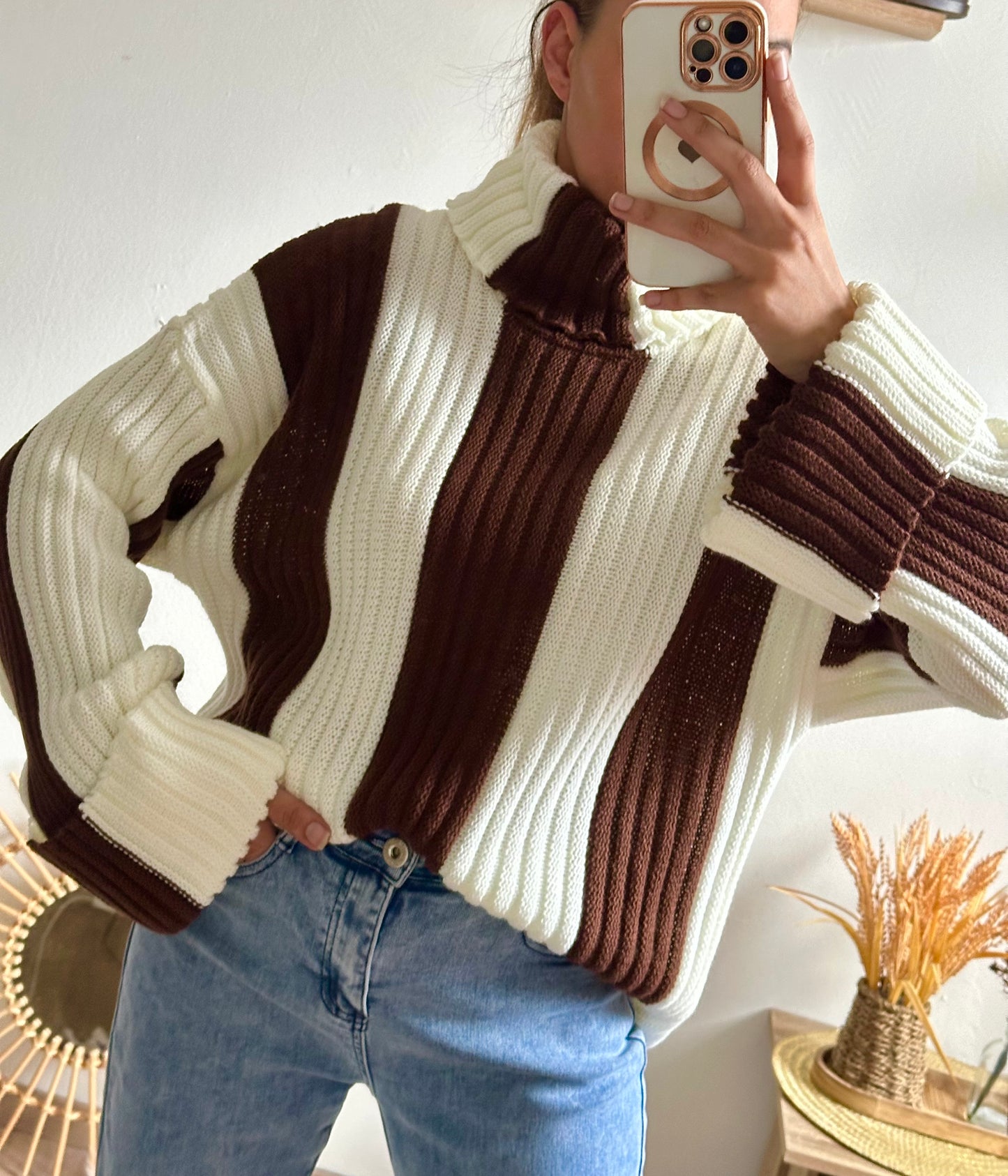 Pull Héloïse choco