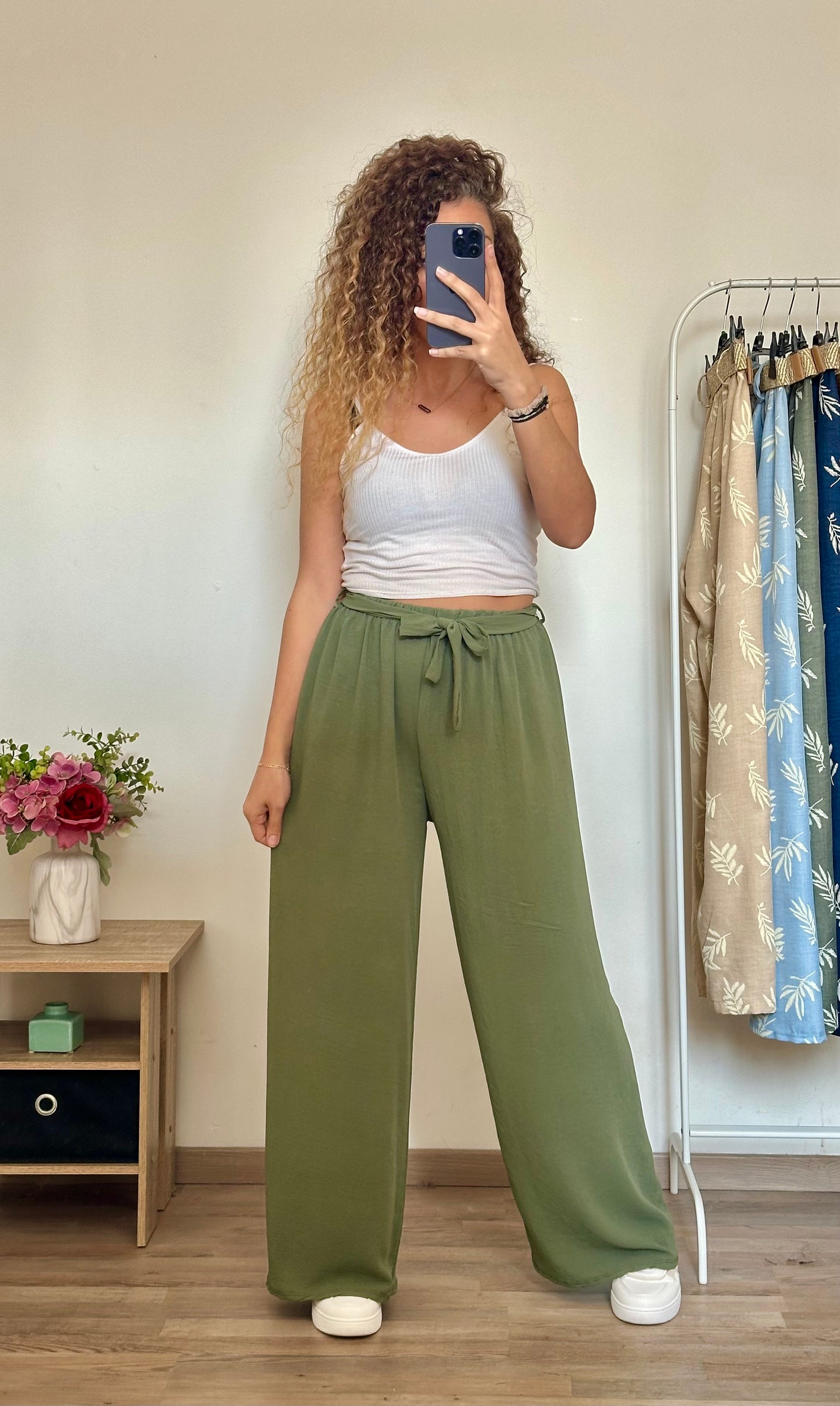 Pantalon Paula kaki