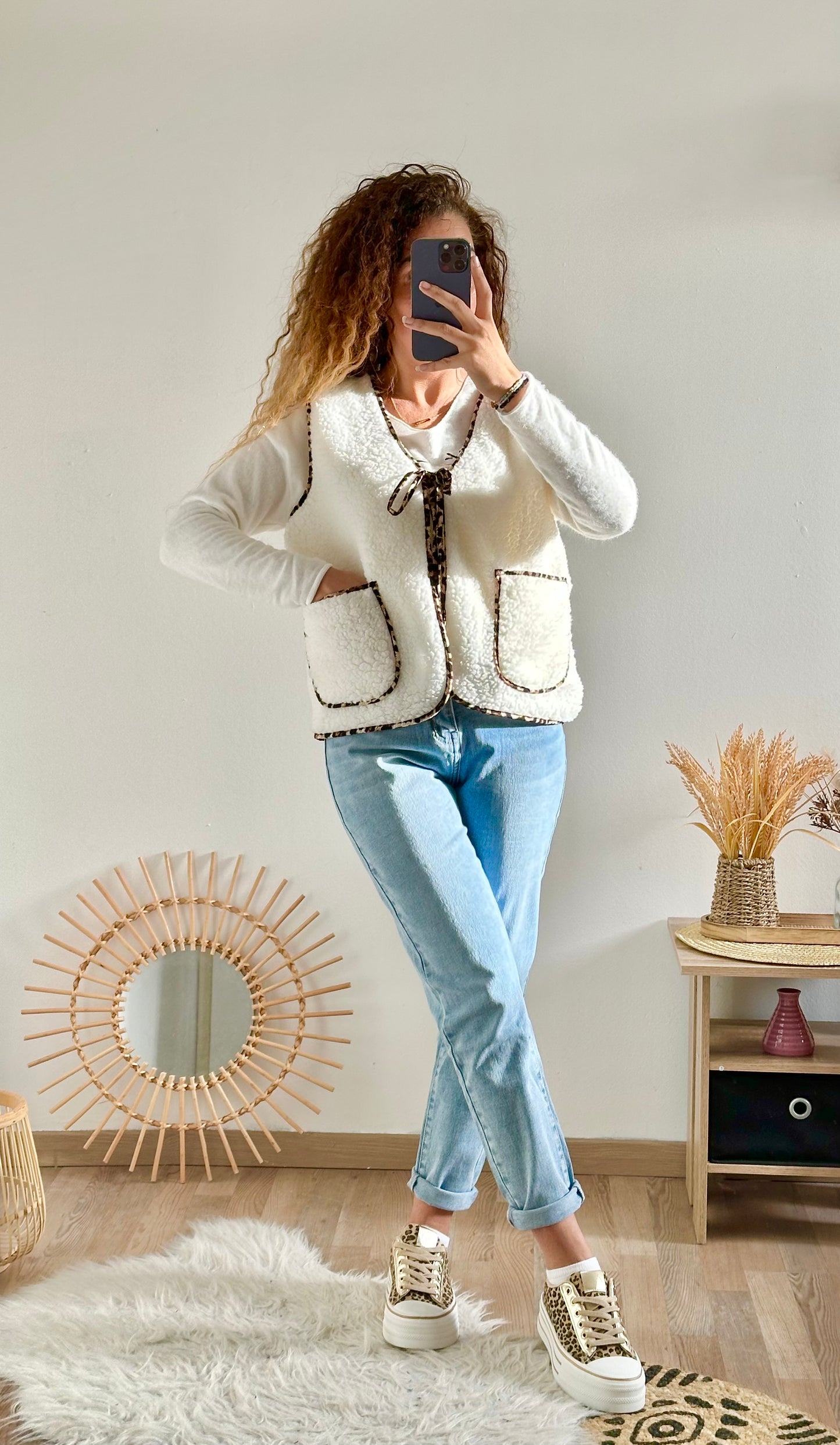 Gilet Luiza écru