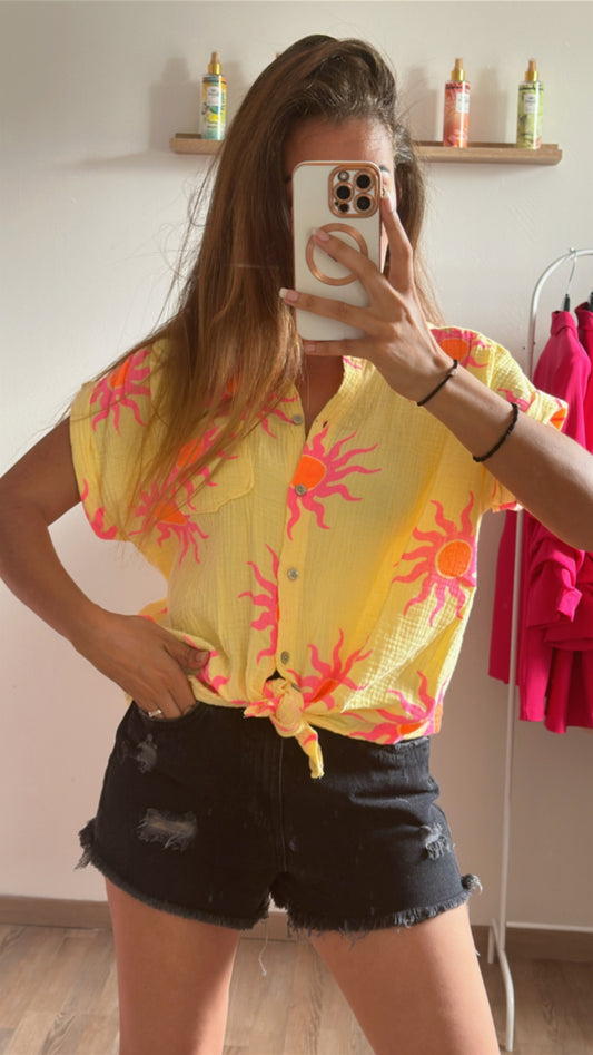 Chemise sunshine jaune