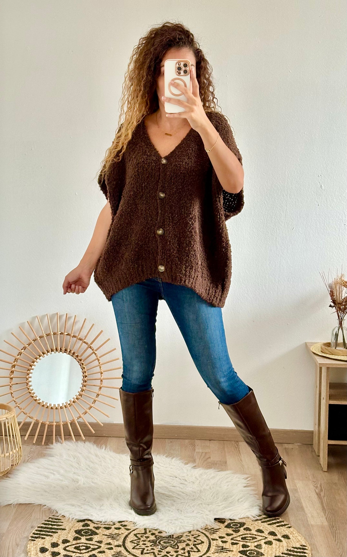 Gilet Amy choco