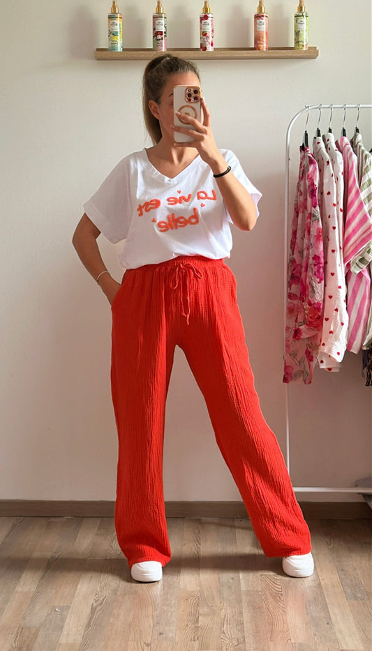 T-shirt Belle orange