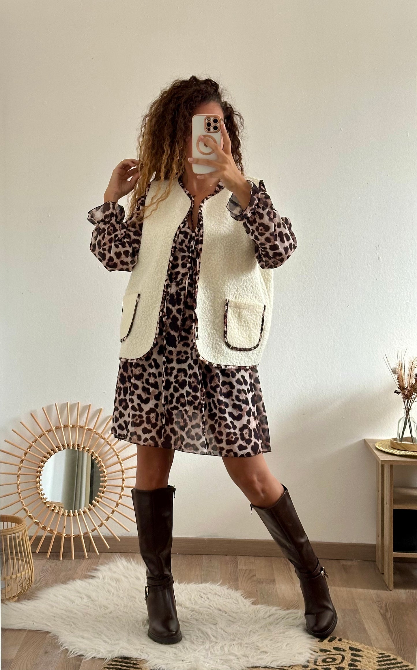 Gilet Hélène écru