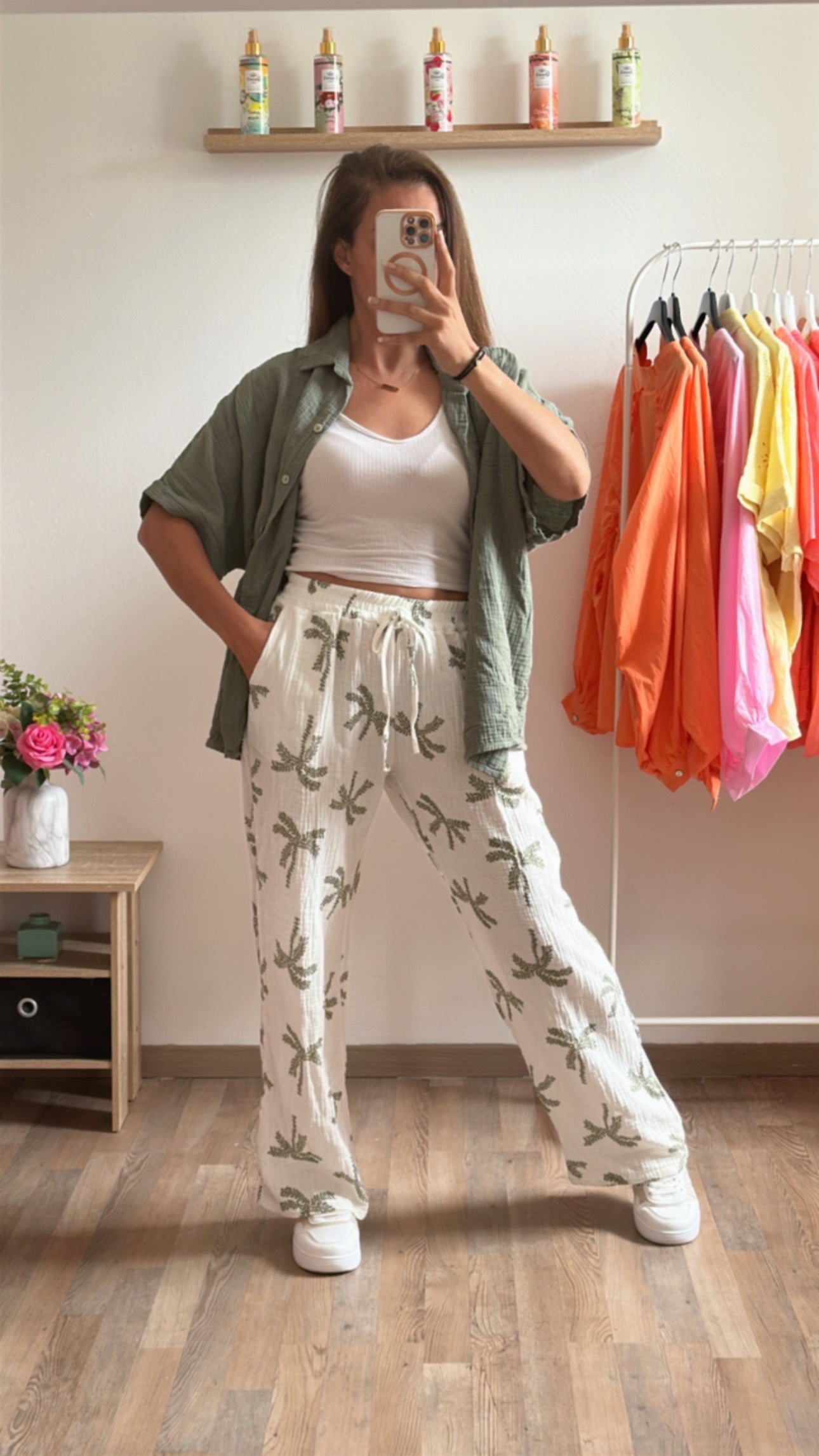 Pantalon palmier kaki