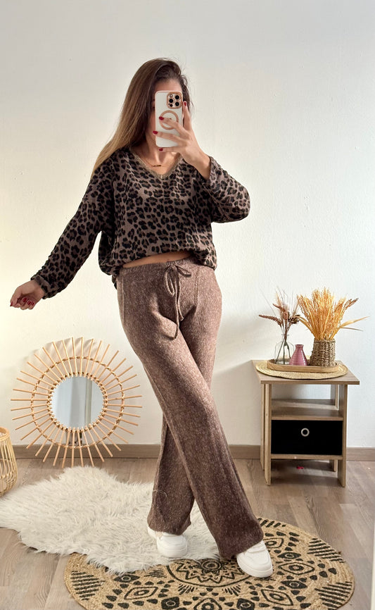 Pantalon Alexia choco