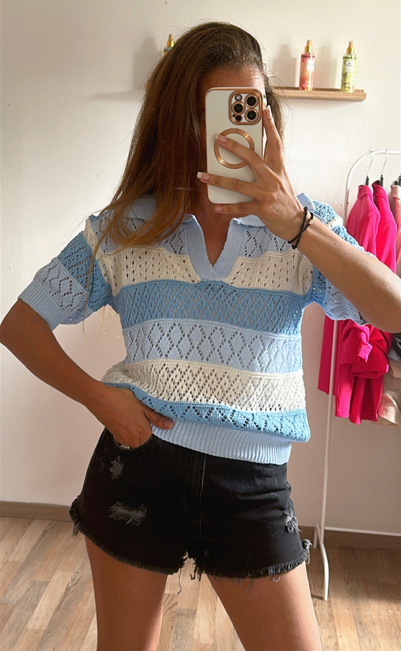 Polo Pauline bleu