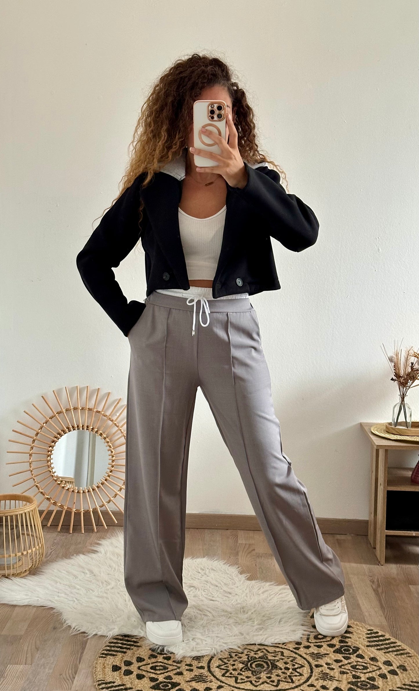 Pantalon Sara gris