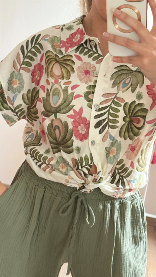 Chemise Cassy kaki