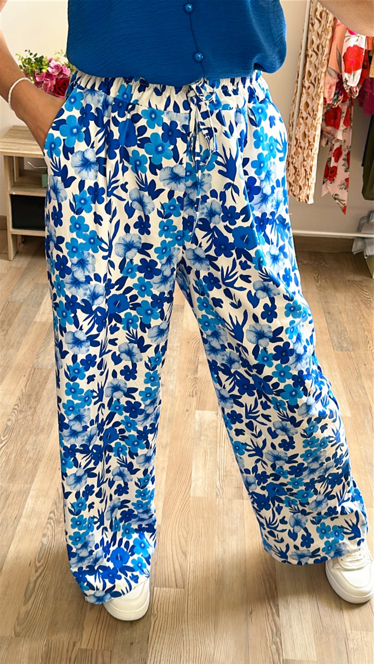 Pantalon Sonia bleu