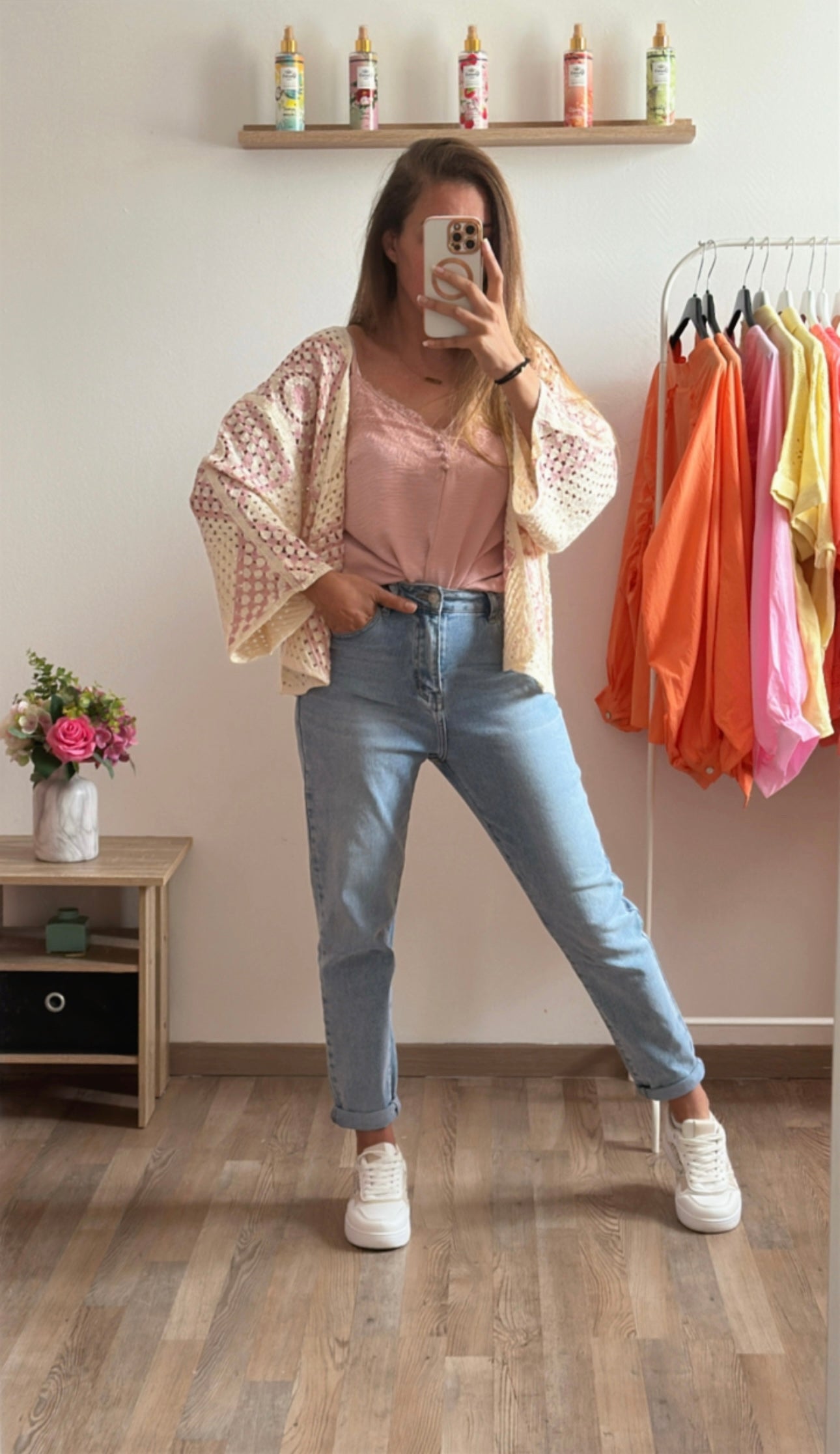 Gilet crochet Aude terracota