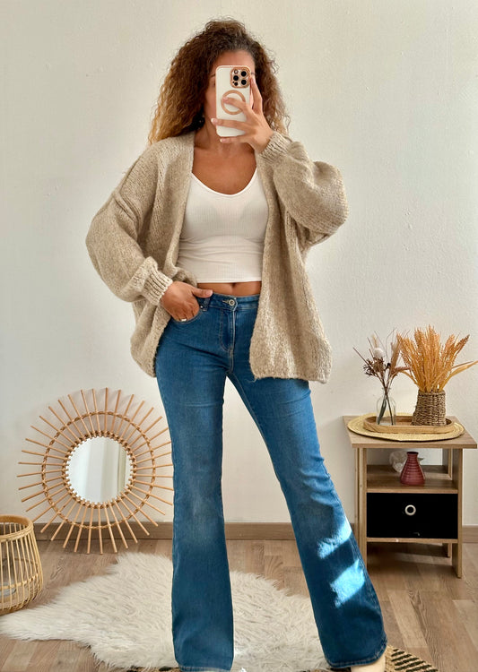 Gilet Abby Taupe