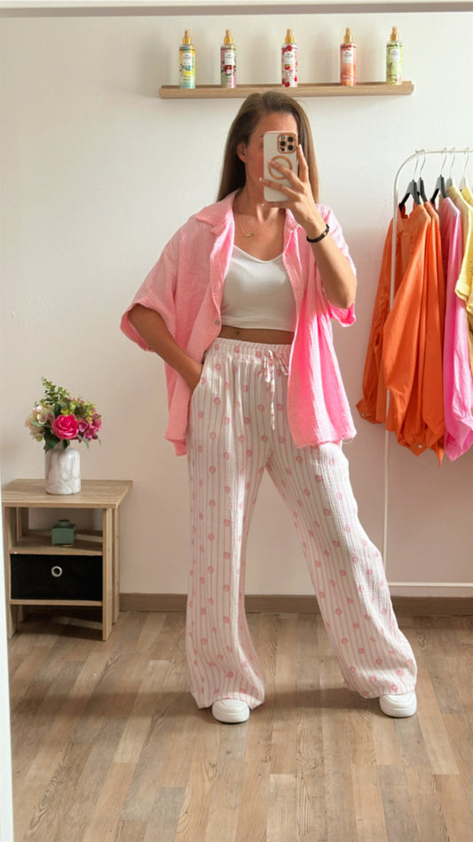 Pantalon Chloé rose