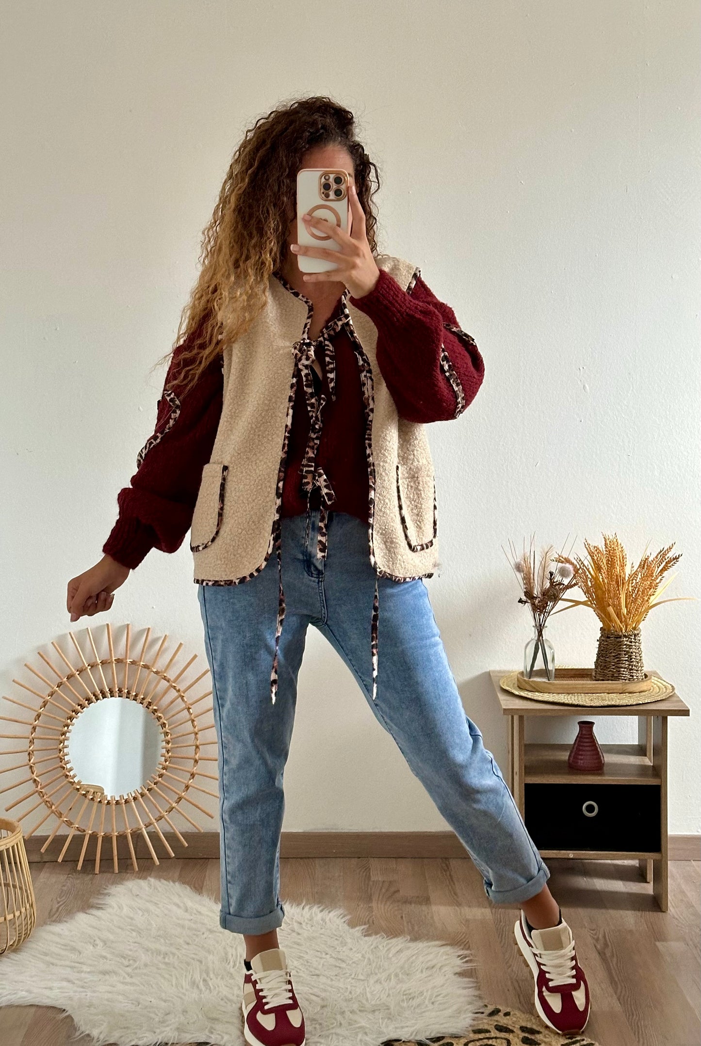 Gilet Hélène beige