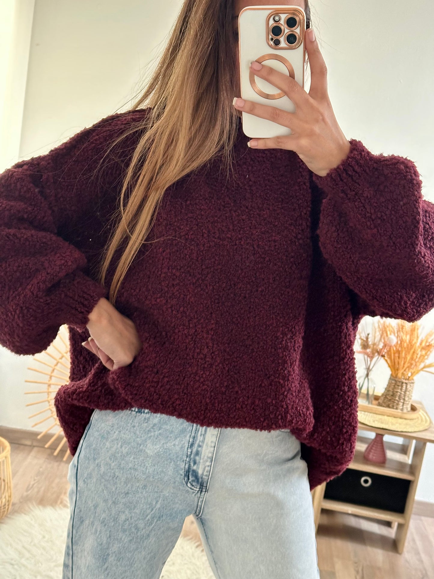Pull Dolce Bordeaux