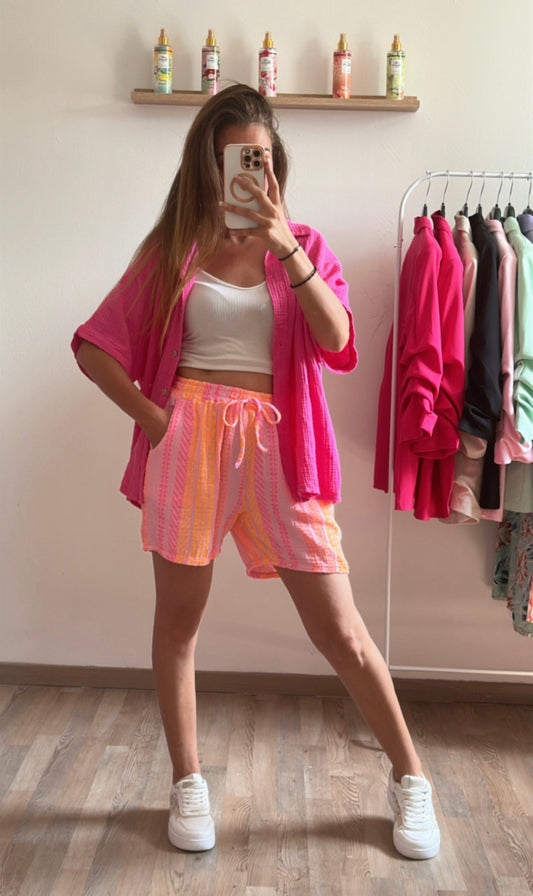 Short Zigzag corail
