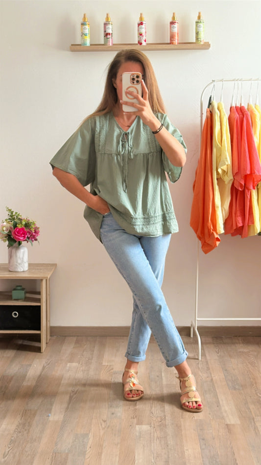Blouse Camila kaki