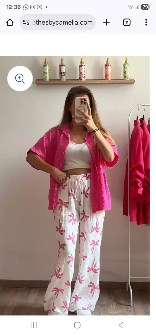 Chemise Vita fuschia